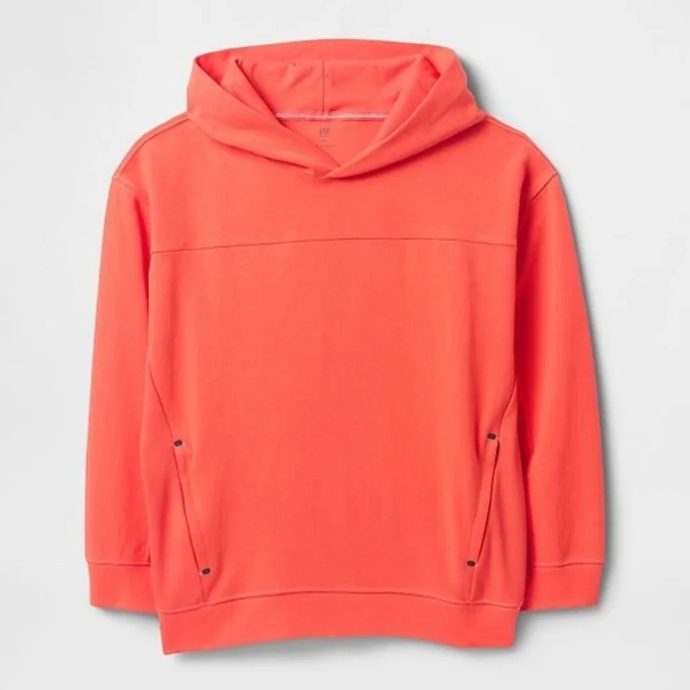 GAP Kids Hoodie Pullover Activewear Pockets Casual Comfy Orange size XS